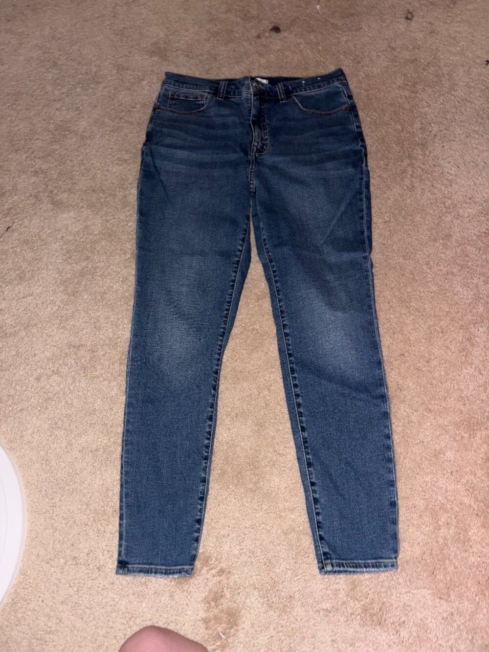 Madewell 10 High Rise Skinny Jeans Medium Indigo Wash Size 30
